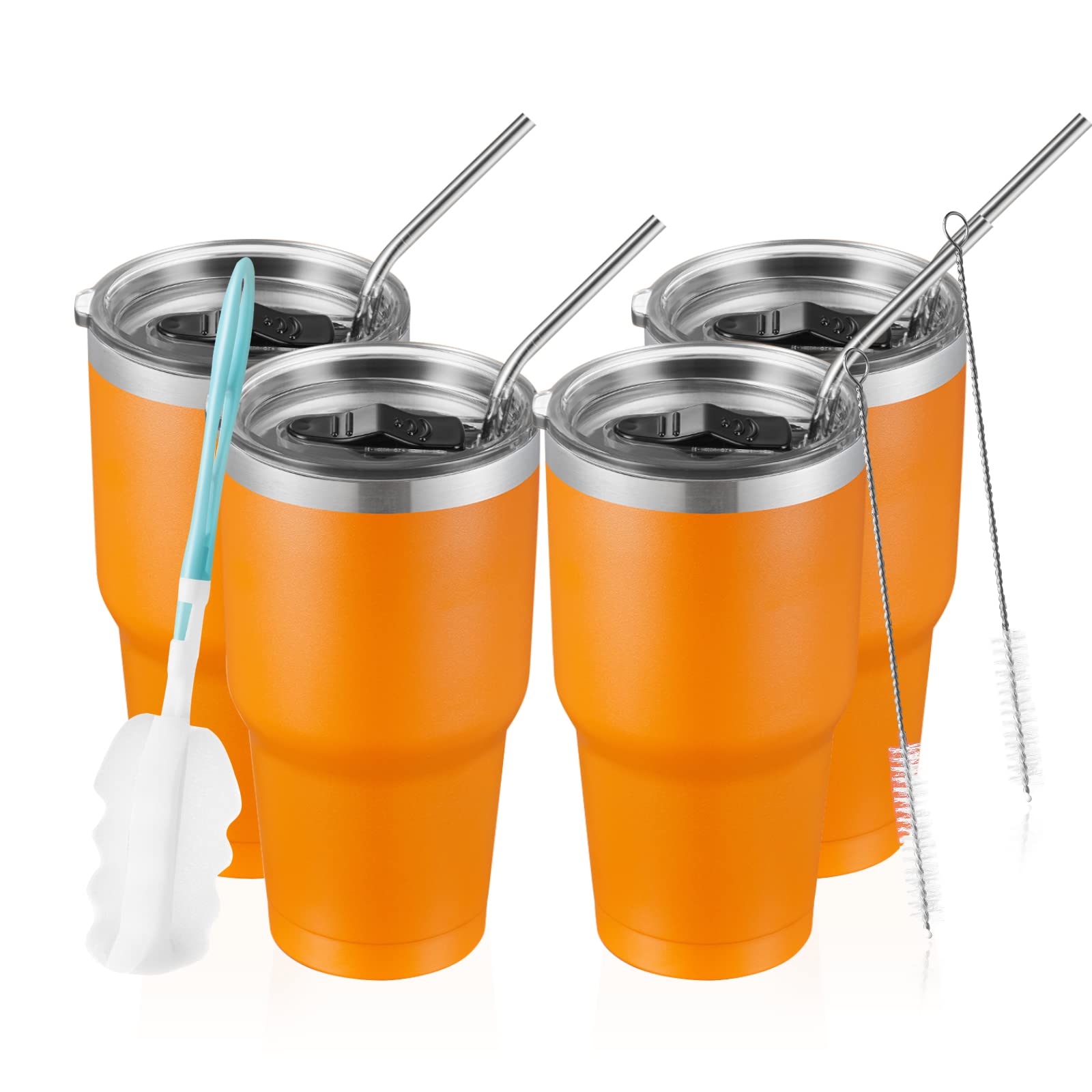 Comooo 30Oz Tumbler Stainless Steel Insulated Tumbler With Lid Double Wall Vacuum Coffee Cup Large Travel Mug For Hot And Cold D