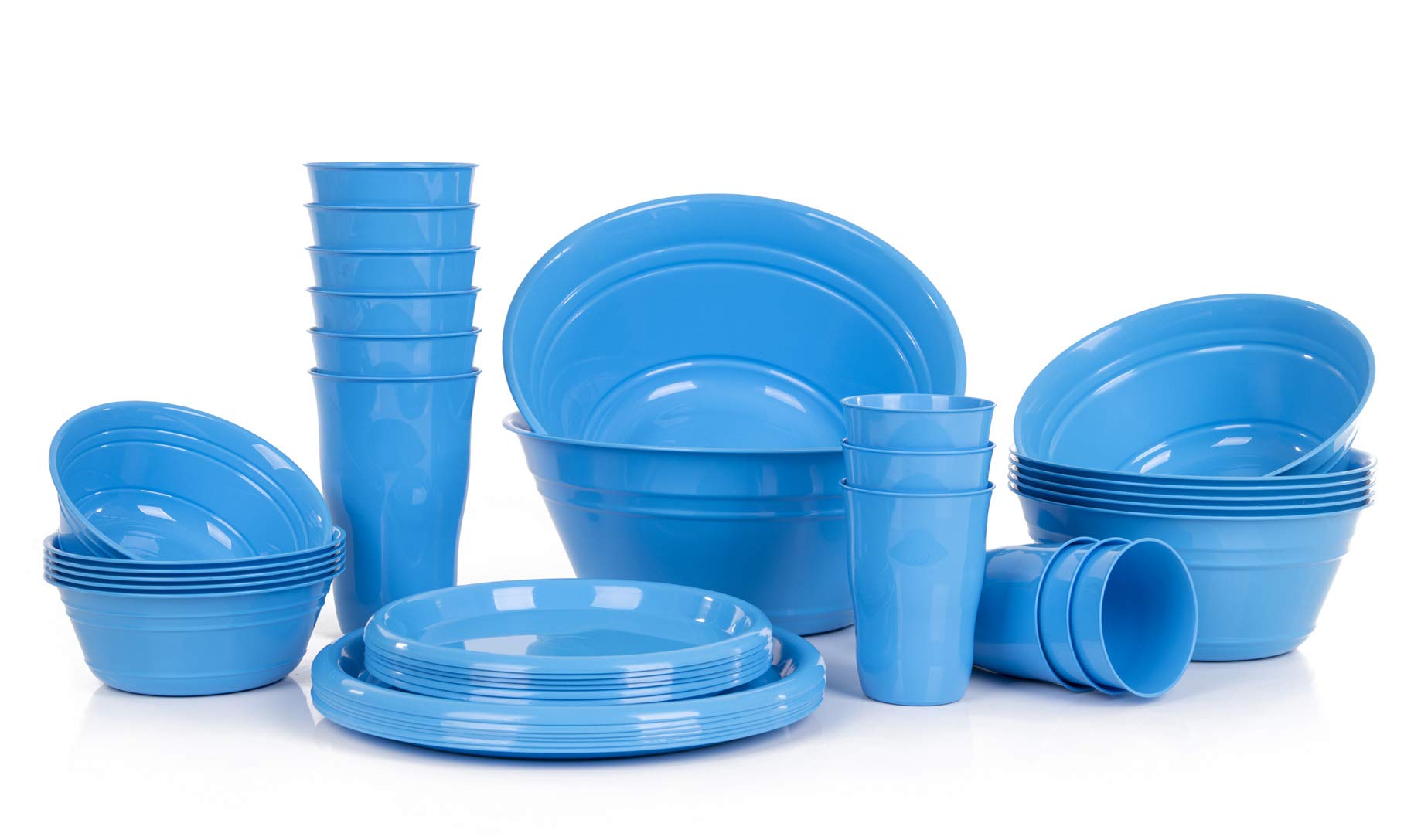 Mintra Home Snack Bowls (Party Set - 38Pc) (Blue)