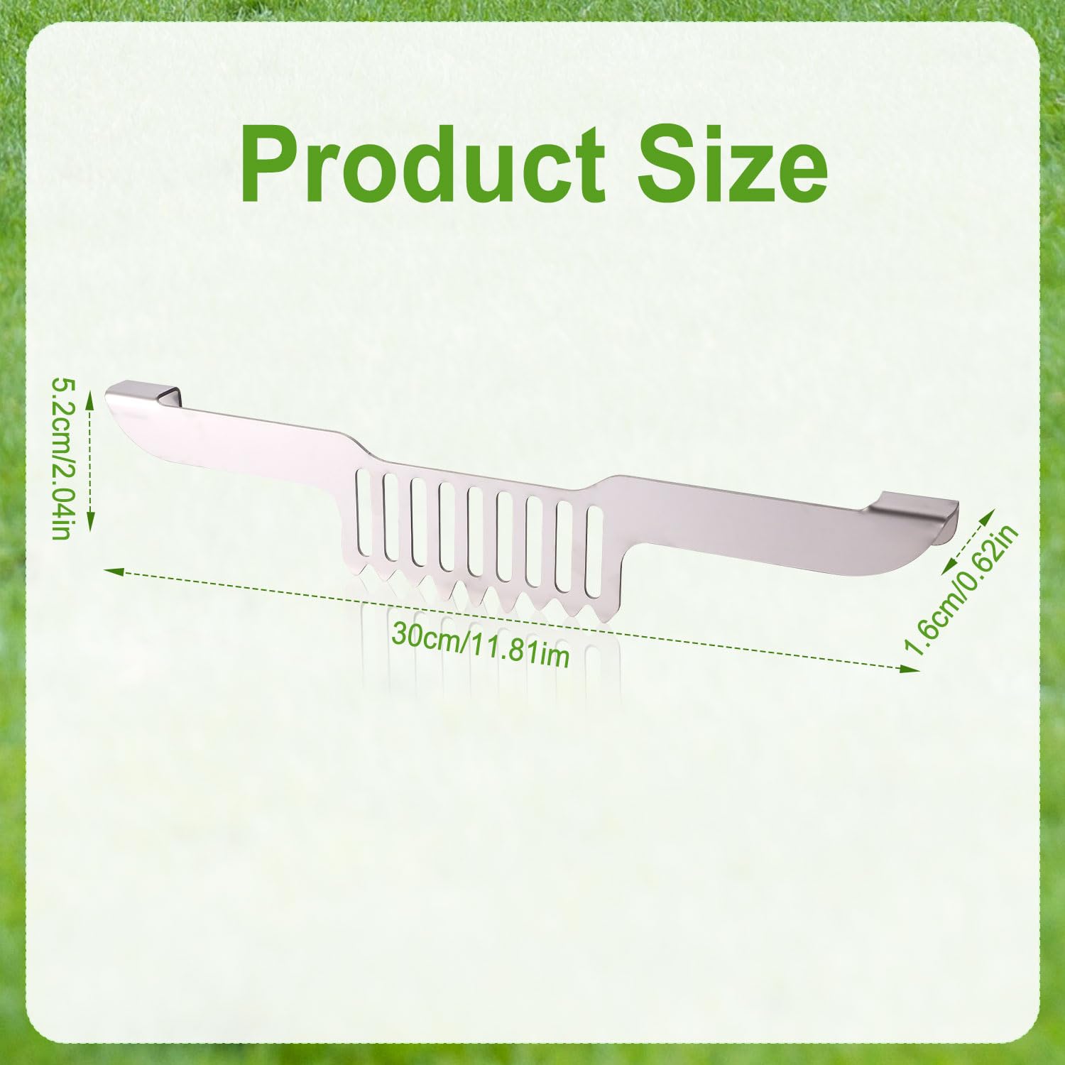Grease Gate Spatula Holder, 11.81X2.36X0.79 Inch Stainless Steel Griddle Grill Food Screen Adjustable Barbecue Grill Food Mesh H