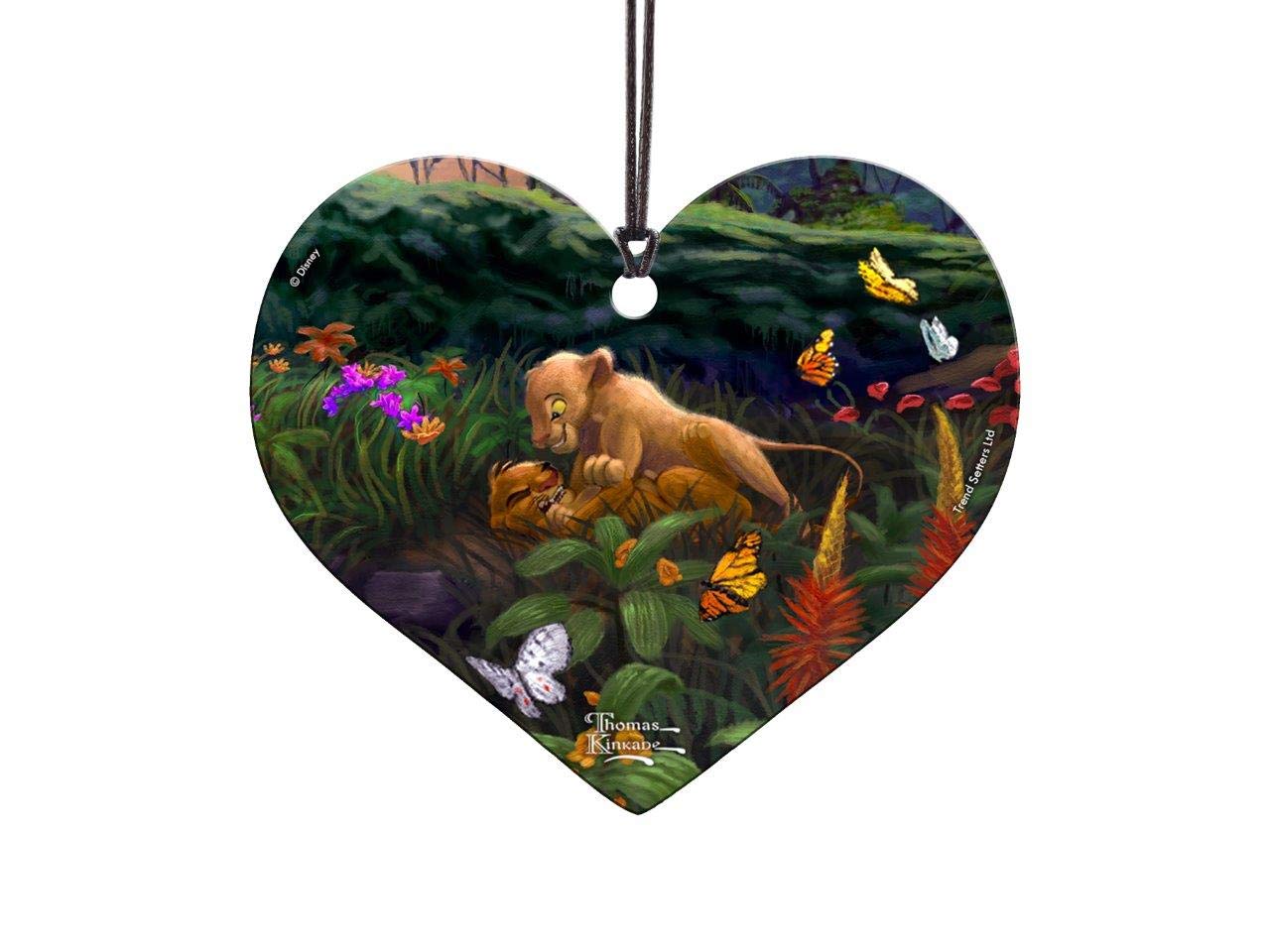 Trend Setters Disney - Lion King - Return To Pride Rock - Young Simba And Nala - Heart-Shaped Hanging Acrylic Print Accessory -