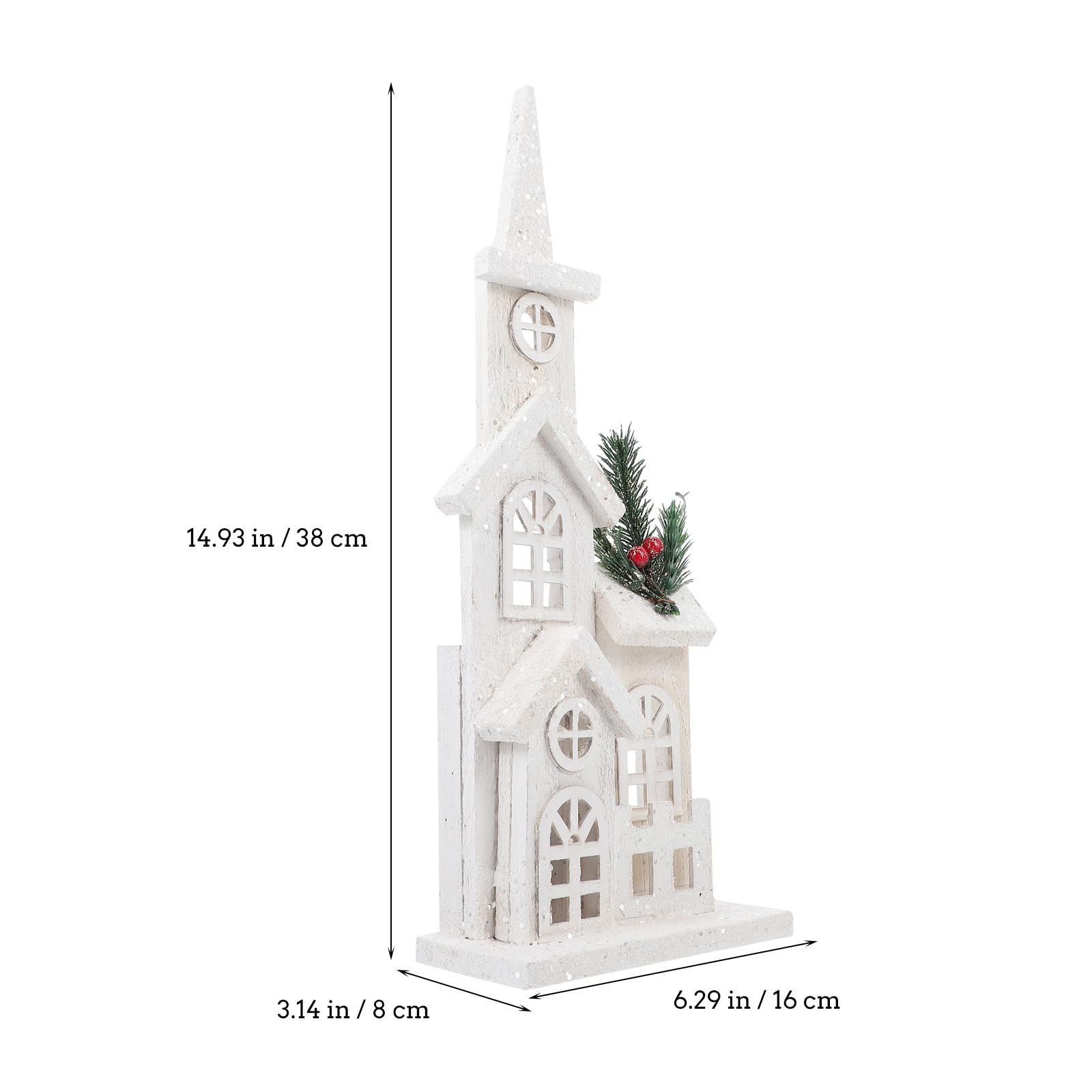 Christmas House Home Adornment Luminous Decor Xmas Home Ornament Delicate Decor Desktop Prop Desktop Christmas Showcase Ornament