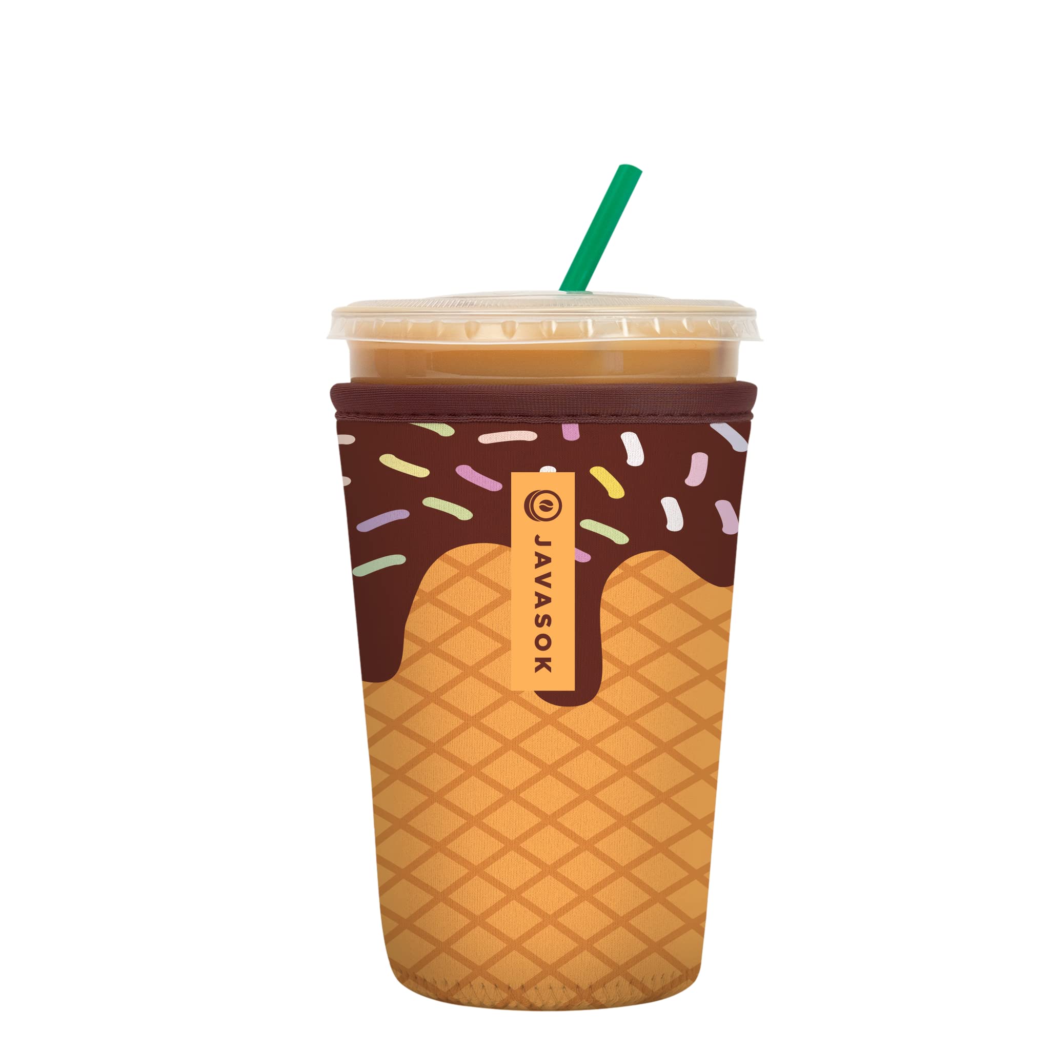 Sok It Java Sok Iced Coffee & Cold Soda Insulated Neoprene Cup Sleeve (I Scream You Scream, Medium: 22-28oz)