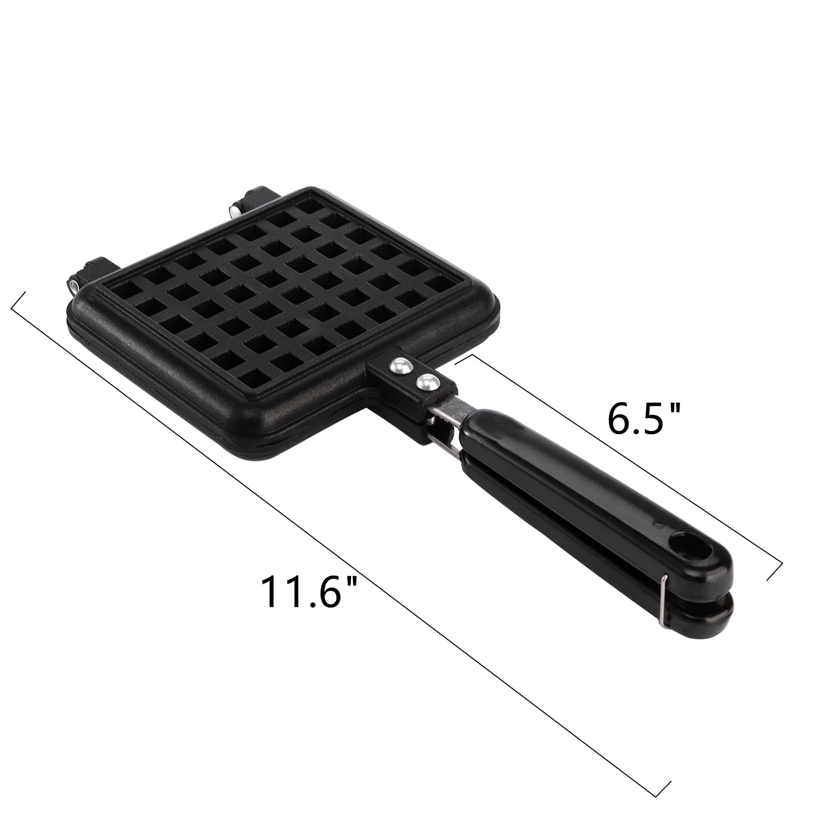 Dicunoy Pan Waffle Maker, Nonstick Waffle Maker Pan, Camp Stove Top Waffle Skillet For Belgian Waffles Sandwich Toaster, Breakfa