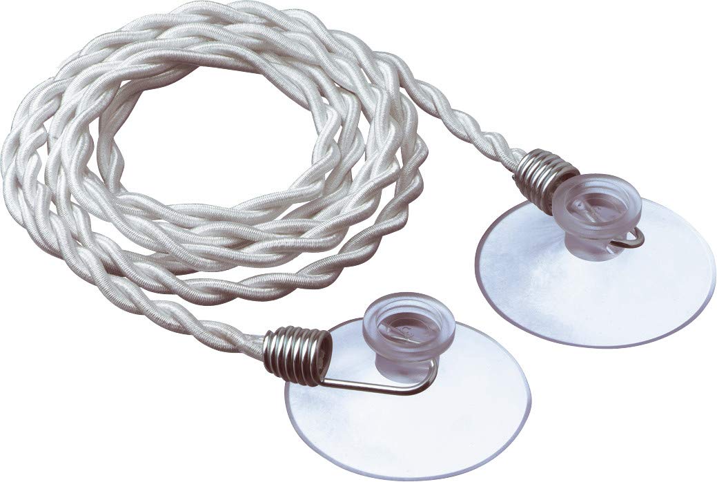 Go Travel Clothes Line, Easy-To-Hang Clothes Line With Polyester Rope And Rubber Suction Cups At Ends, Ideal For Hotels, Camping