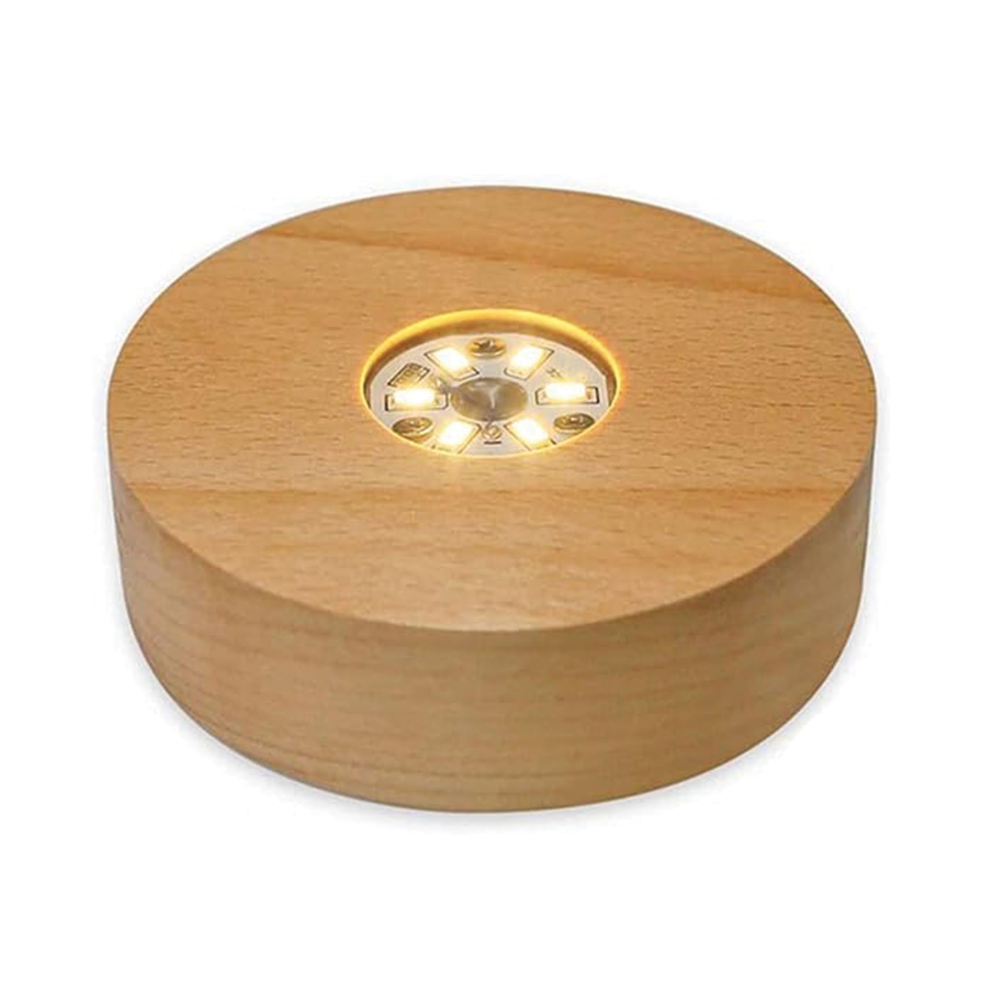 Grob Ganesh Idol 3D Crystal Cube With Led Light Base |Diwali Gift,Home Decoration, Showpiece For Home(Transparent_50 X 50 X 80 M