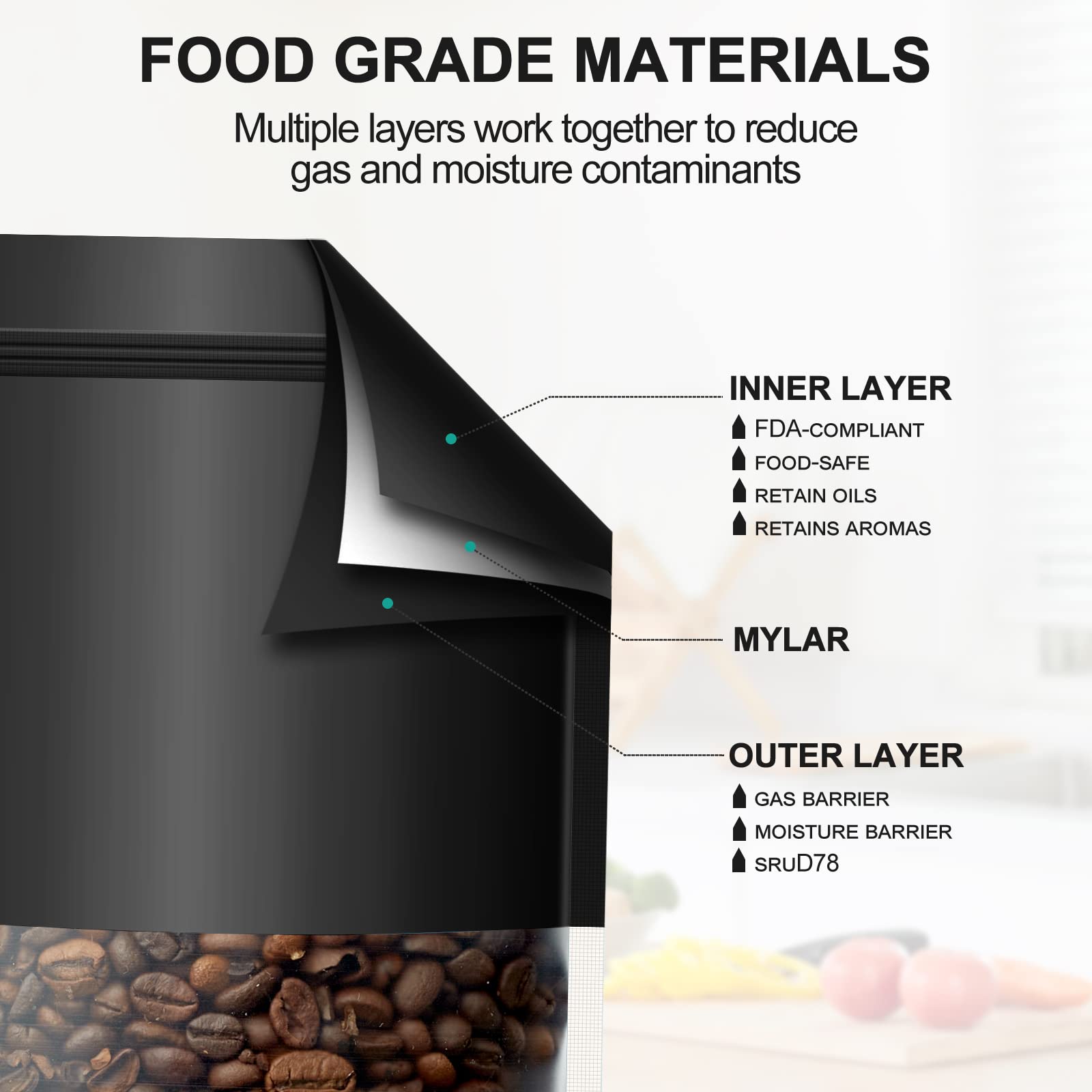 Sujude Stand-Up Smell-Proof Bags For Small Business Packaging - Candy Food Storage Bag Edible Pouch Bags With Clear Window 100 P