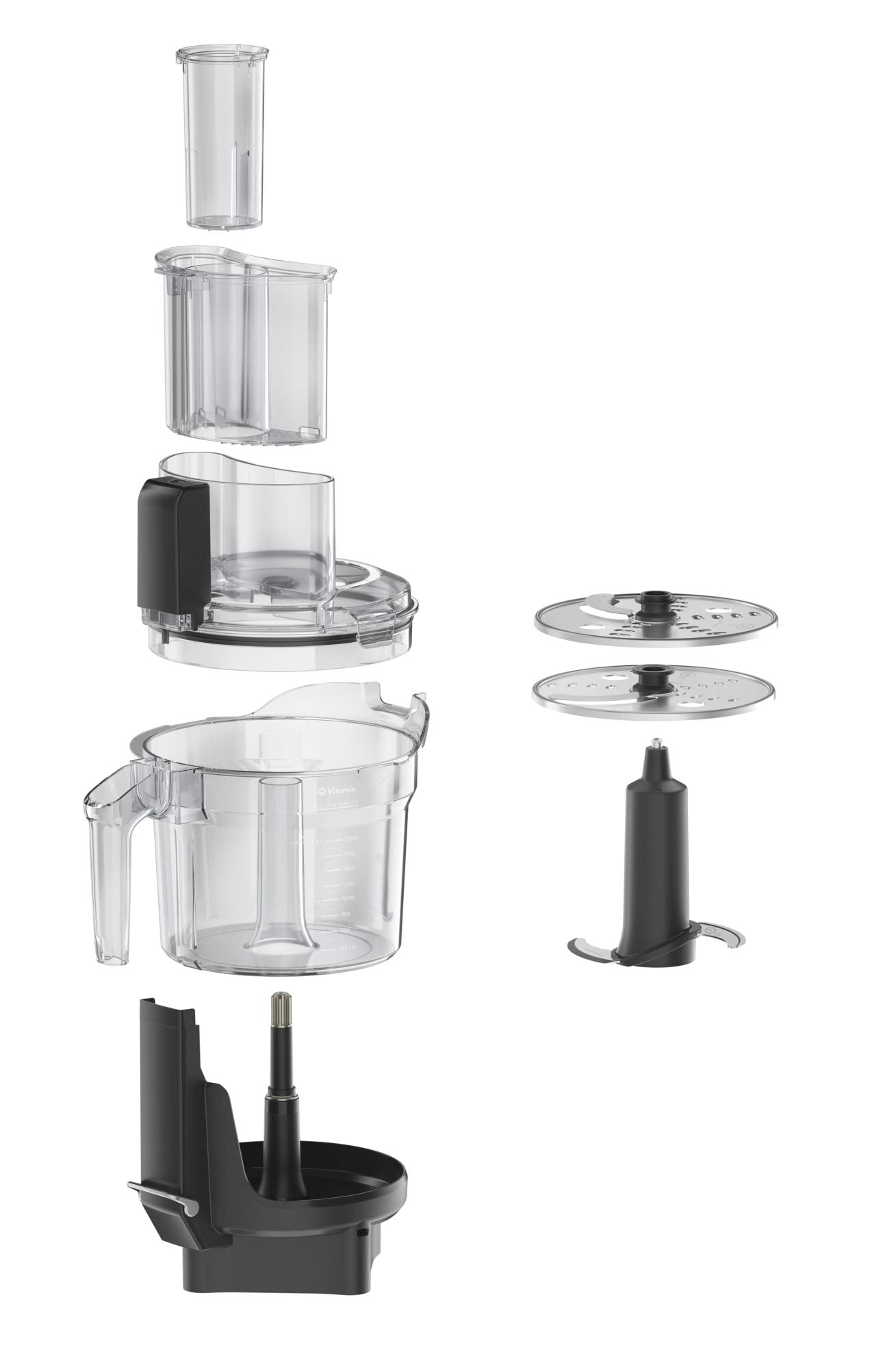 Vitamix 12-Cup Food Processor Attachment with SELF-DETECT, Compatible with Ascent and Venturist Series, Black