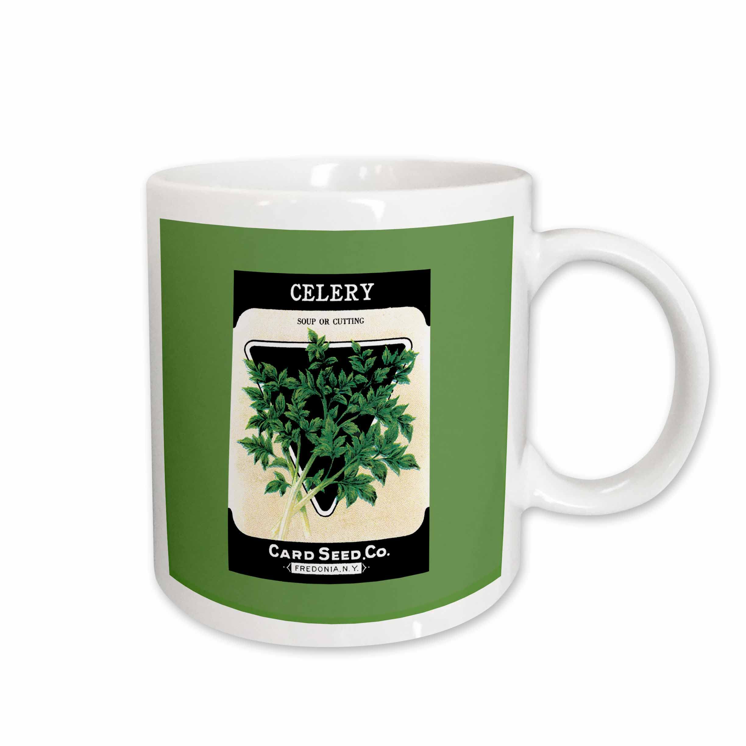 3dRose Celery Soup or Cutting Seed Packet from Card Seed Company 11oz Mug