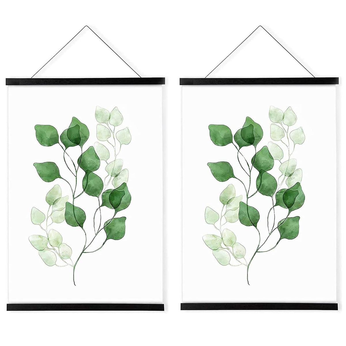 Witcolor Magnetic Poster Hanger Wooden Poster Frame, Extra Strong Magnets, 19X13 19X25 19X27 Magnet Poster Hanger For Wall Art,