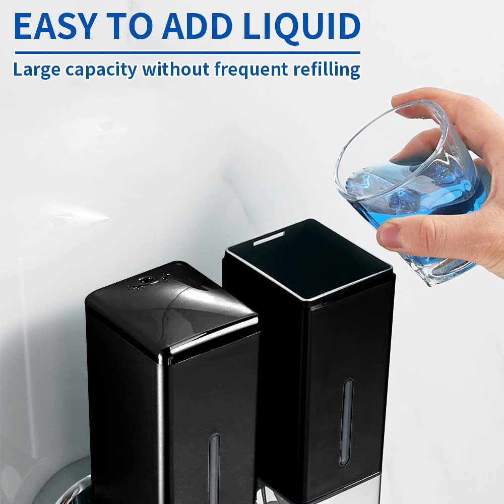 Prosfalt 3 X 500Ml Per Cup Wall Mounted Manual Soap Dispenser For Home, Bath, Kitchen, Hotels, Restaurants. Shower And Lotion Di