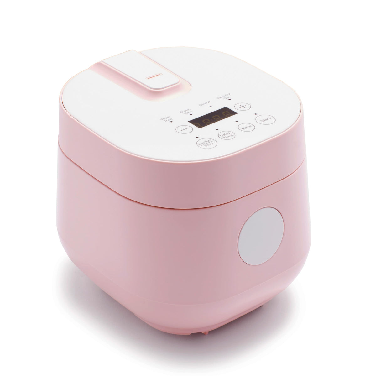 Greenlife 4-Cup Digital Rice Cooker, Pfas & Pfoa-Free Removable Ceramic Dishwasher Safe Pot, Healthy Cooking Oats Grains & More,