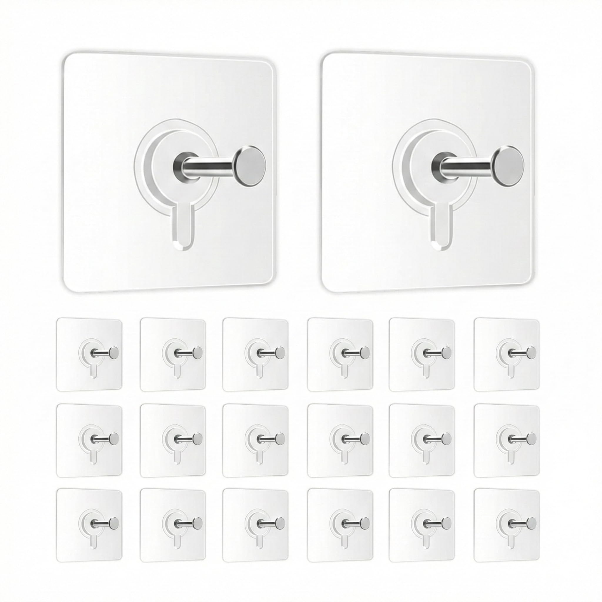 Jialto 20 Pcs Self Adhesive Hooks For Secure Wall Hanging  Versatile 6Mm Nail Hook For Photo Frames Hooks, Clocks, And More  T