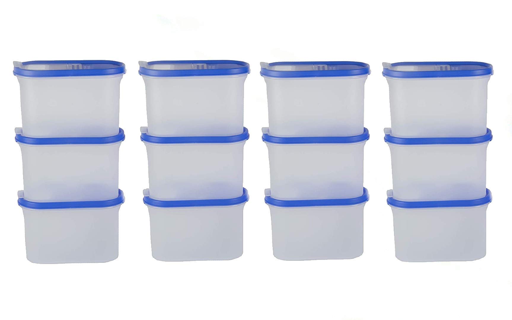 Cutting Edge 1200Ml Flip Top Modular Storage Container Blue (Set Of 12)