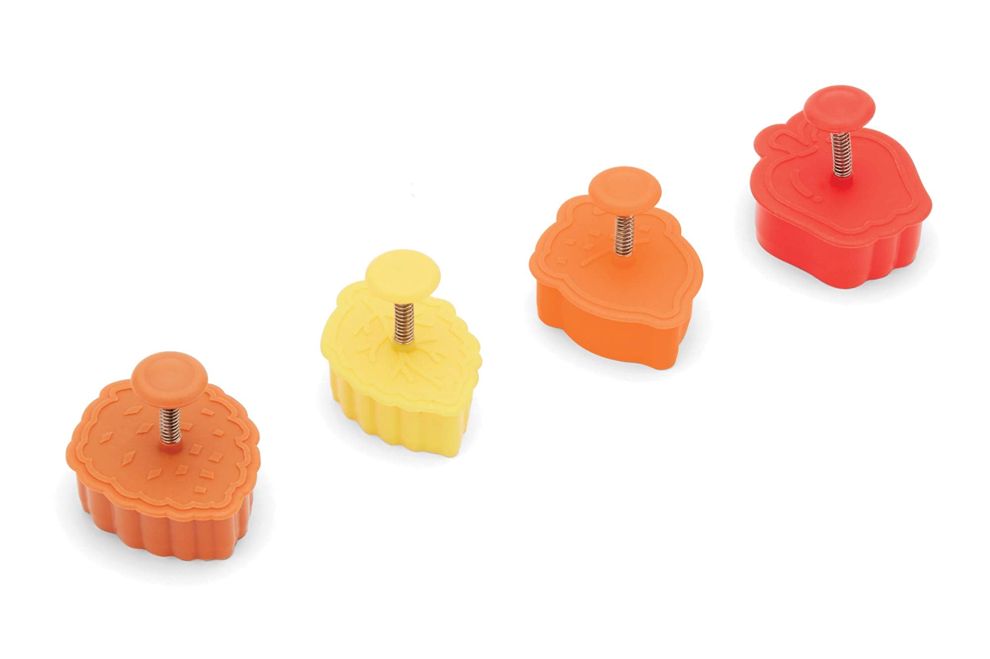 Fox Run Harvest Autumn Leaves 2'' Pastry/Cookie/Pie/Fondant Stampers And Cutters, 4-Piece Set, Multicolor