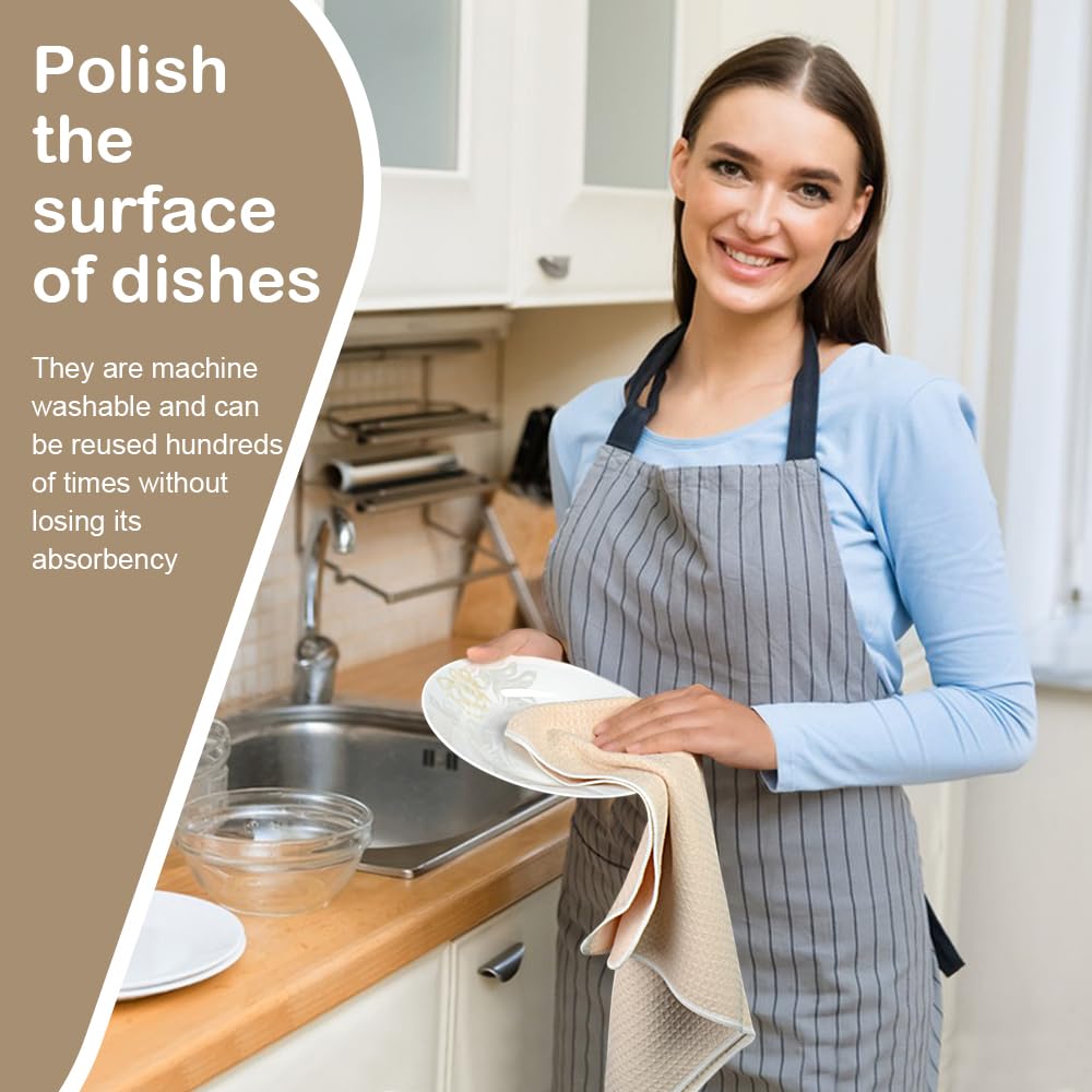 Sinland Microfiber Dish Towels For Drying Dishes Premium Sublimation Blank Towels Fast Drying Tea Towel Polyester Kitchen Towels