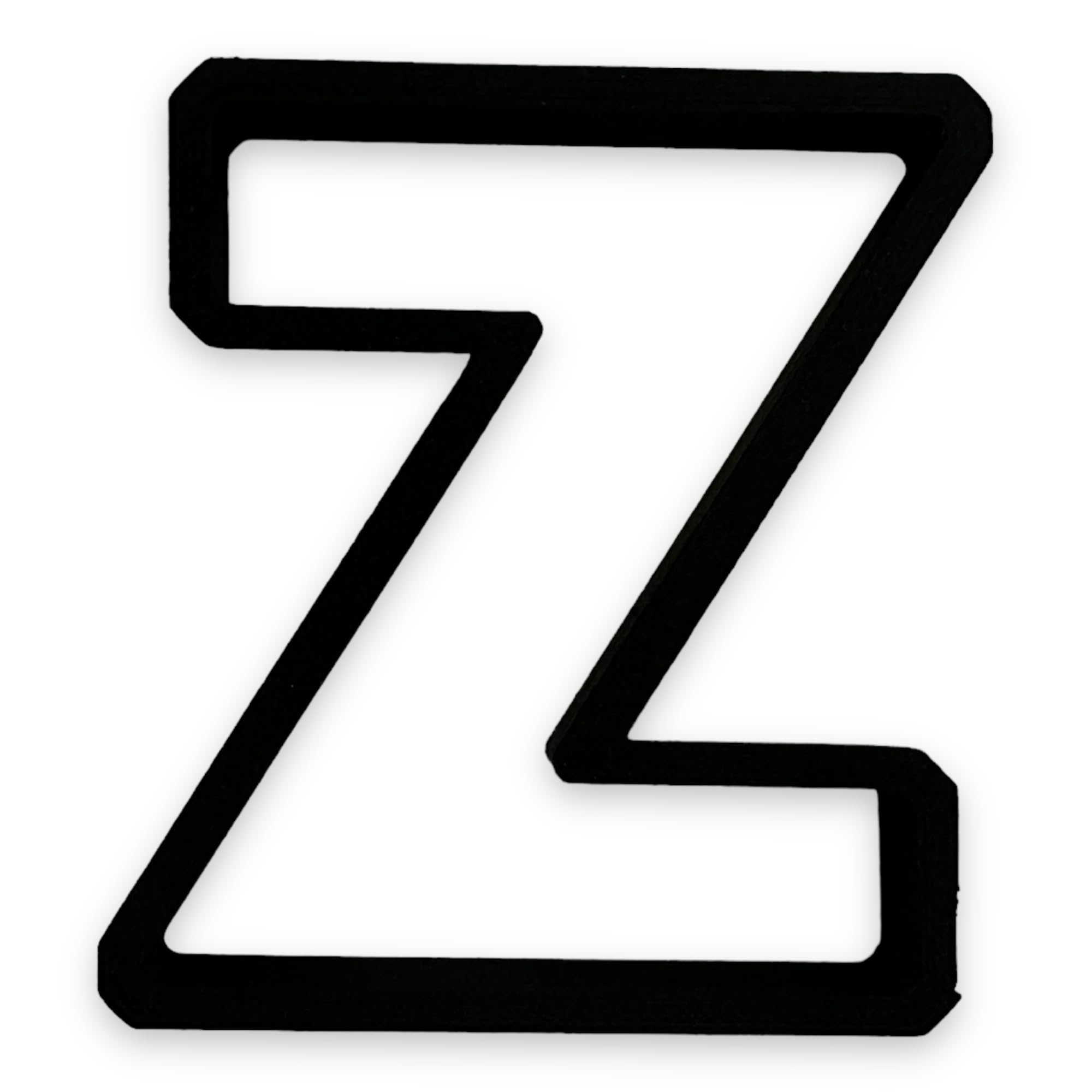 Z Capital Block Letter Cookie Cutter With Easy To Push Design (3.5 Inch)