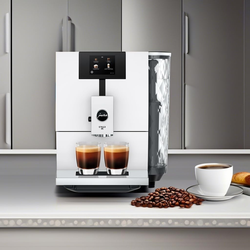 Jura ENA 8 Touchscreen Coffee Machine, Model 15495, Full Nordic White, Each