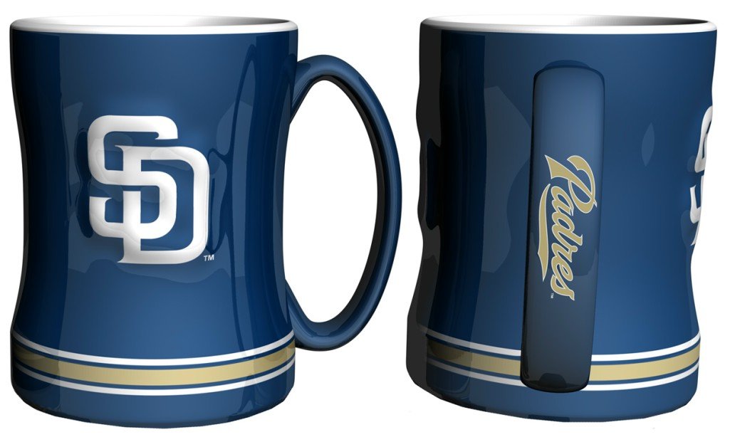 Boelter Brands MLB San Diego Padres 226633 Coffee Mug, Team Color, 14 oz