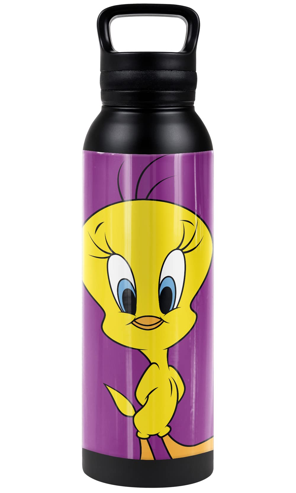 Looney Tunes Official Tweety Bird Pose 24 Oz Insulated Canteen Water Bottle, Leak Resistant, Vacuum Insulated Stainless Steel Wi