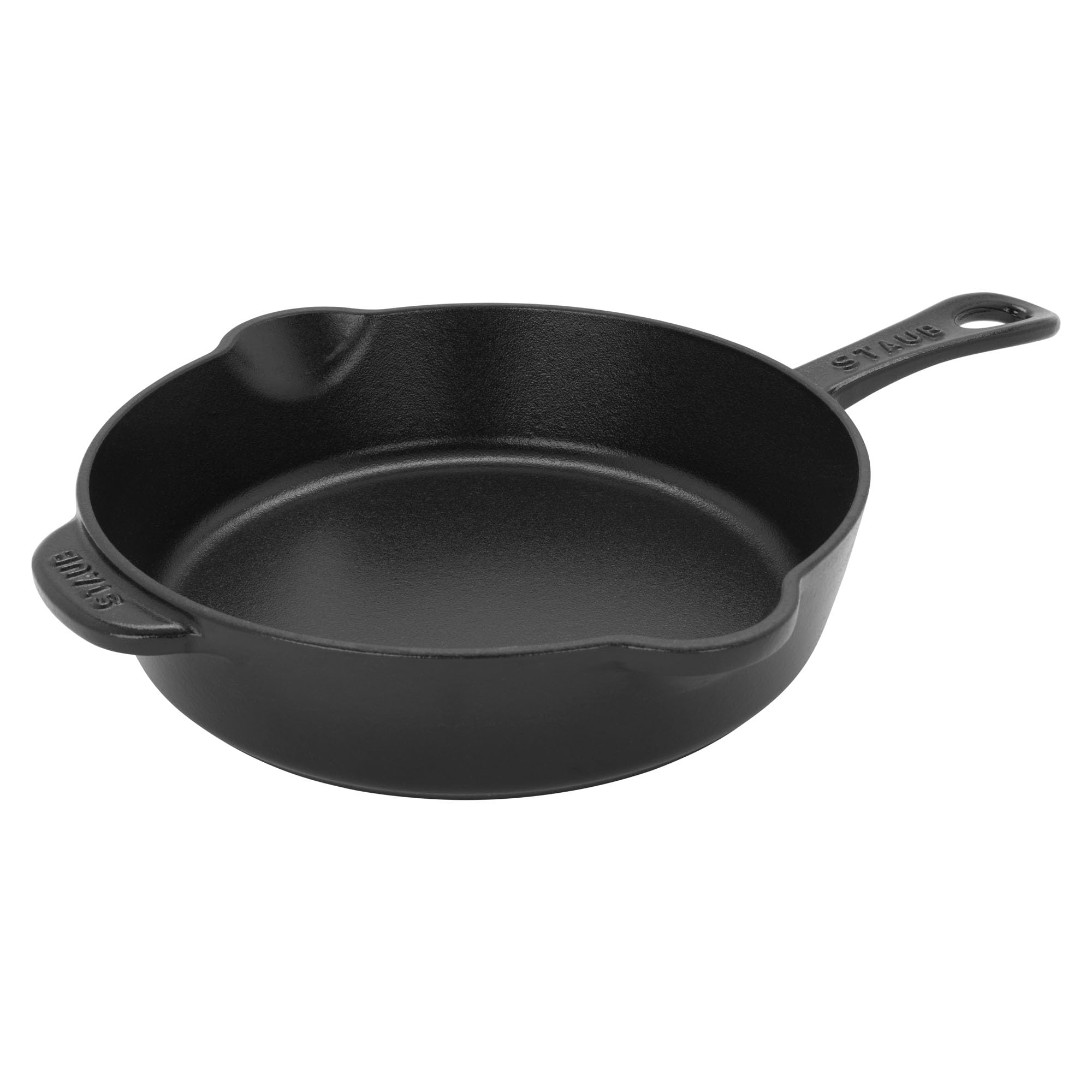 STAUB Fry Pans Cast Iron 8.5inch Traditional Deep SkilletBlack