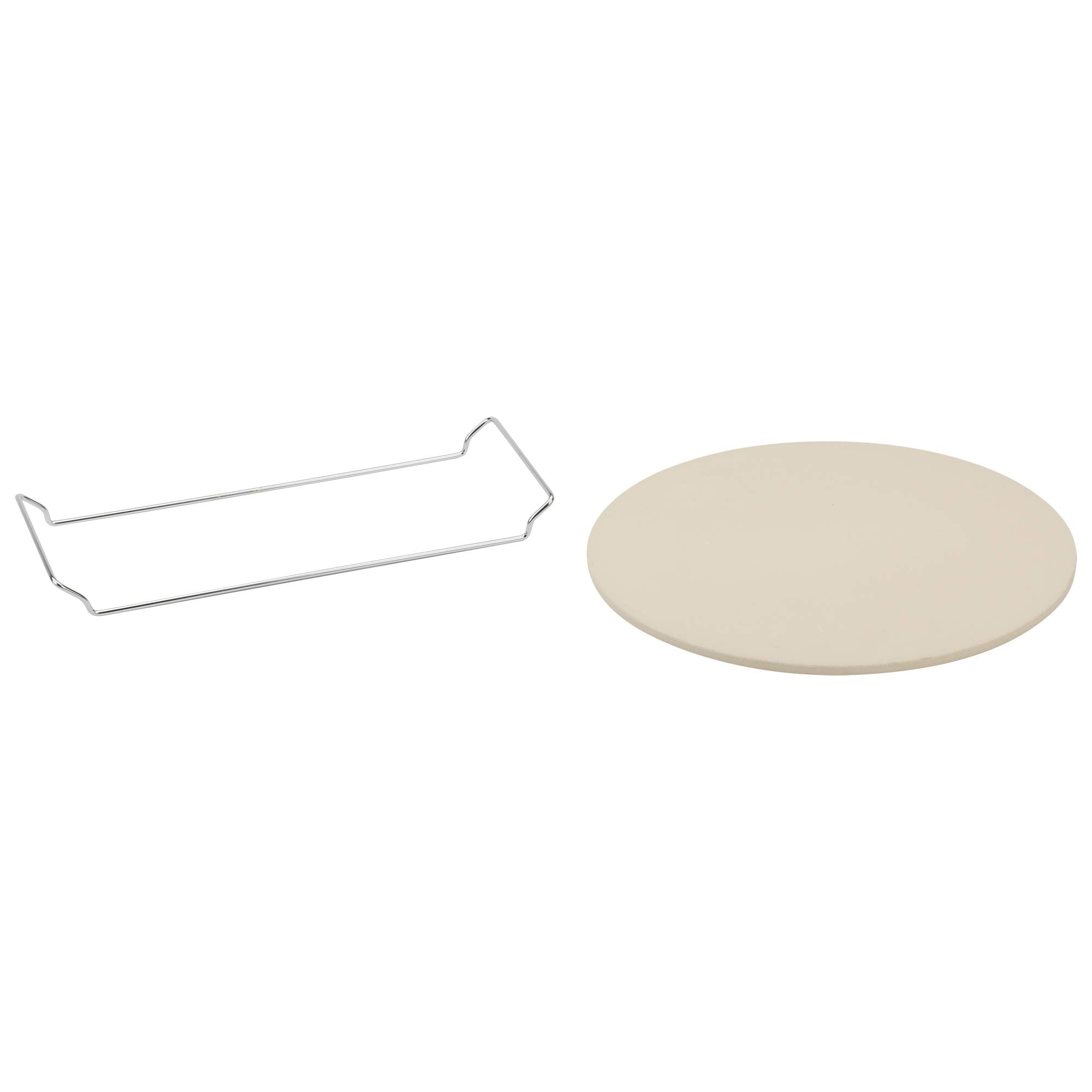 GoodCook Pizza Stone 14.75 Inch Natural Stone with Rack Model 04299