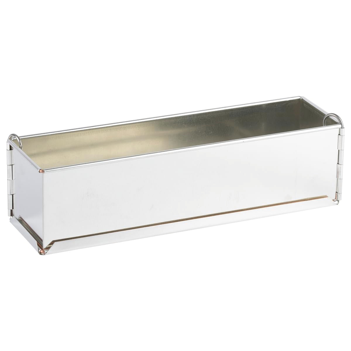 Gobel Long Pate Mold - Removable Bottom - Tin Plate - 19 5/8 x 3 1/8
