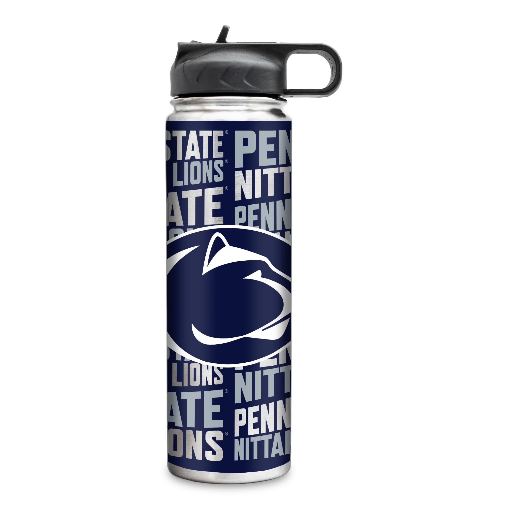 Rico Industries NCAA Penn State Nittany Lions - PSU 22oz Stainless Steel Tumbler with Lid - Great For Coffee, Tea, Water or Cock