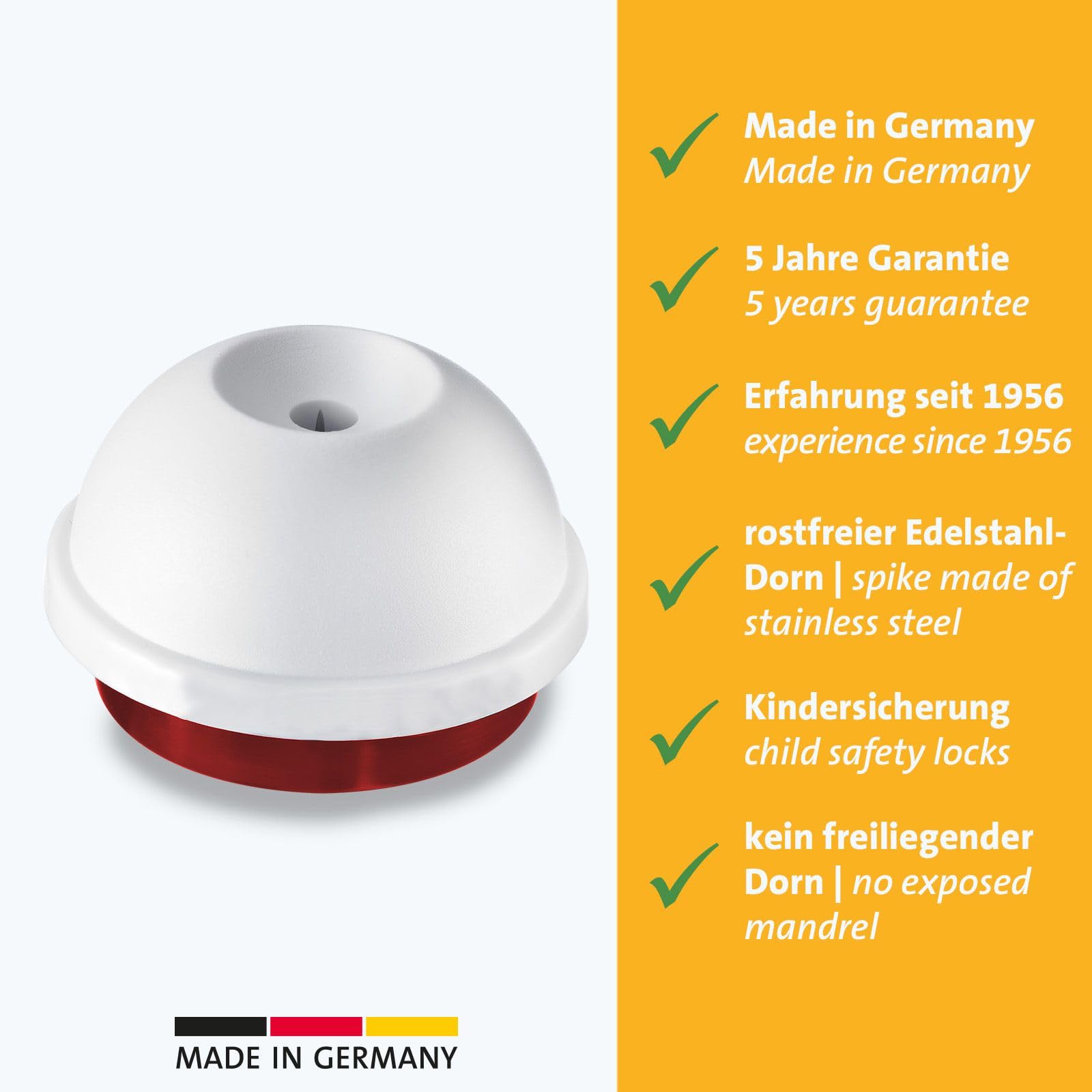 Westmark Eidorn Egg Pricker, One Size, White