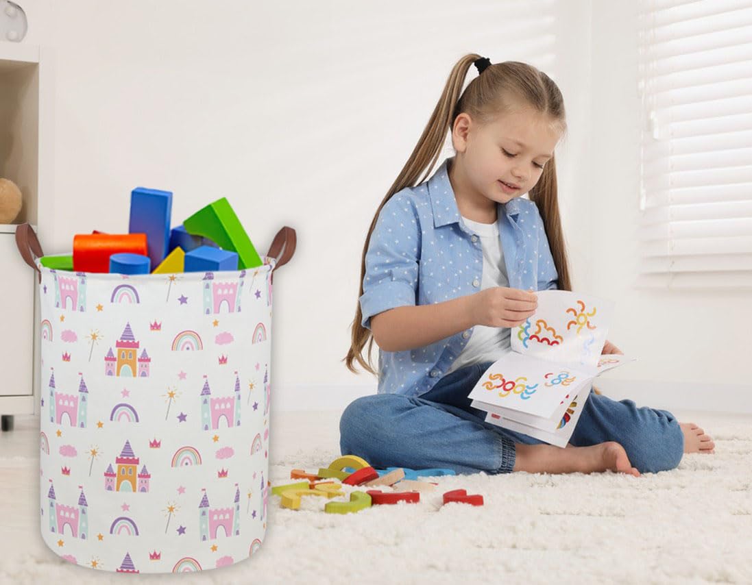 Ddbasket Kids Laundry Hamper Girls Hamper For Nursery Boy And Girl Elephant Hamper Cute Kids Toys Storage Bin Organizer Room Dec