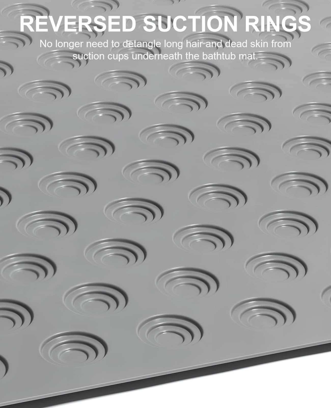 Othway Bathtub Mat Non Slip, 39X16 Inch Bath Mat For Tub, Machine Washable Bath Tub Mats With Reverse Suction Cups, Comfortable