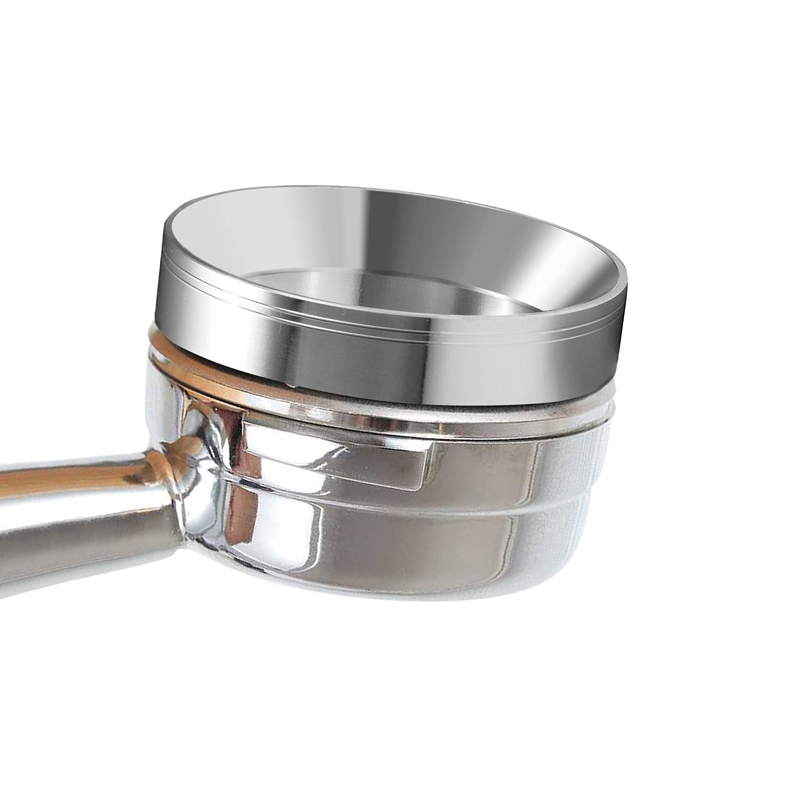 53Mm Espresso Dosing Funnel With Magnet, Wissxoer Stainless Steel Coffee Dosing Ring Compatible With 54Mm Portafilter