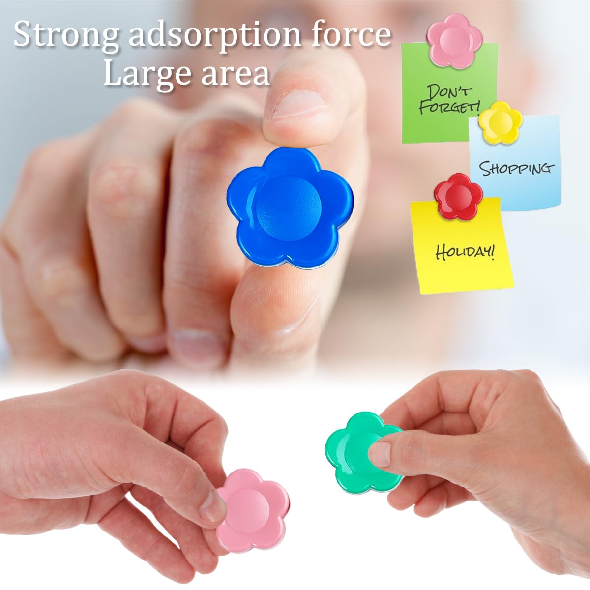Qualsen Fridge Magnets, Flower Shape Cute Magnets For Fridge Magnet, Refrigerator Magnets, Small Magnets For Whiteboard Magnets