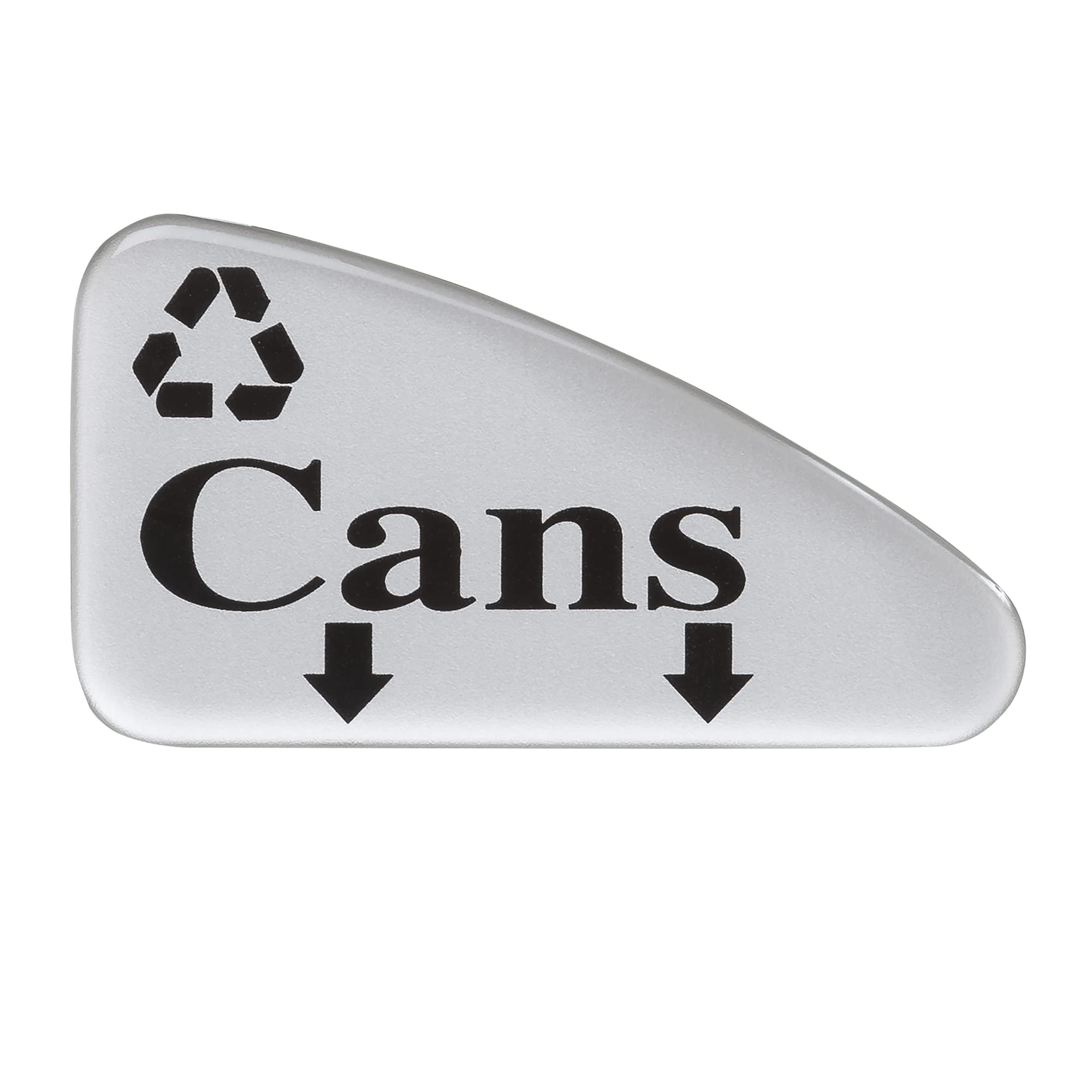 Safco Dual-Bin Indoor Contemporary-Style Recycling & Trash Can With Decals, Stainless Steel, 30 Gallon, Silver