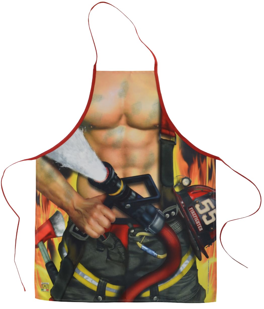 Aprons For Men Firefighter Ad