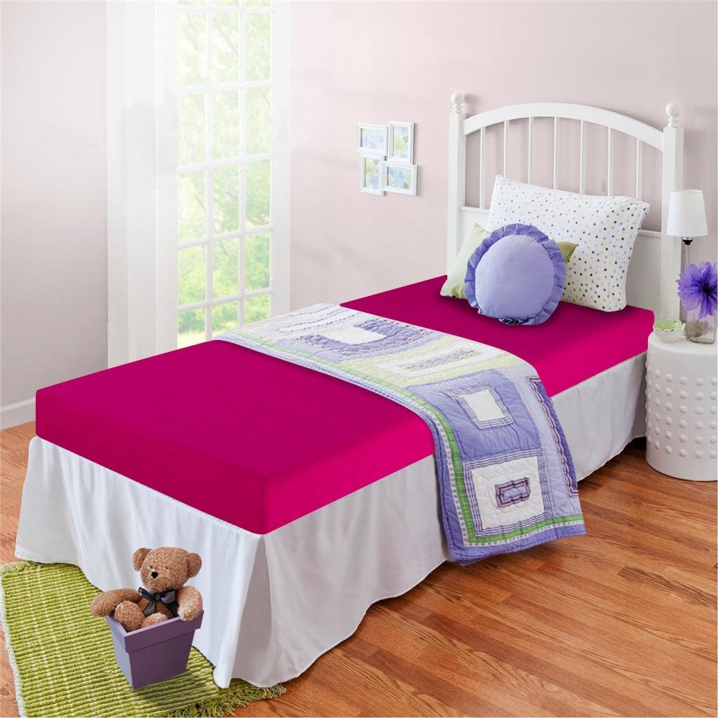 Zinus 5 Inch Memory Foam Mattress, Twin, Bunk Bed, Trundle Bed, Day Bed Compatible, Pink