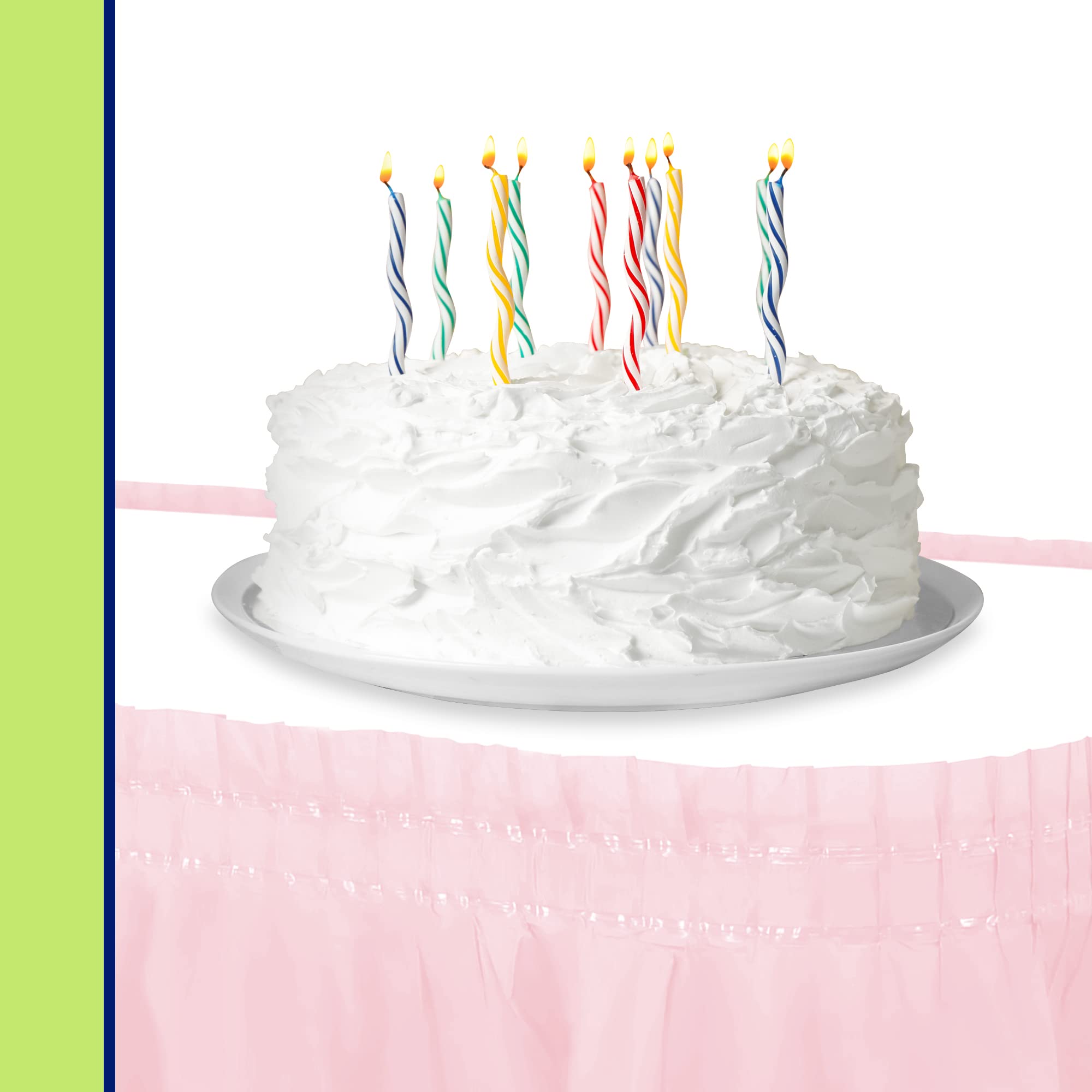 Party Dimensions Plastic Table Skirt, 29-Inches By 14-Feet - Light Pink - 1 Pack