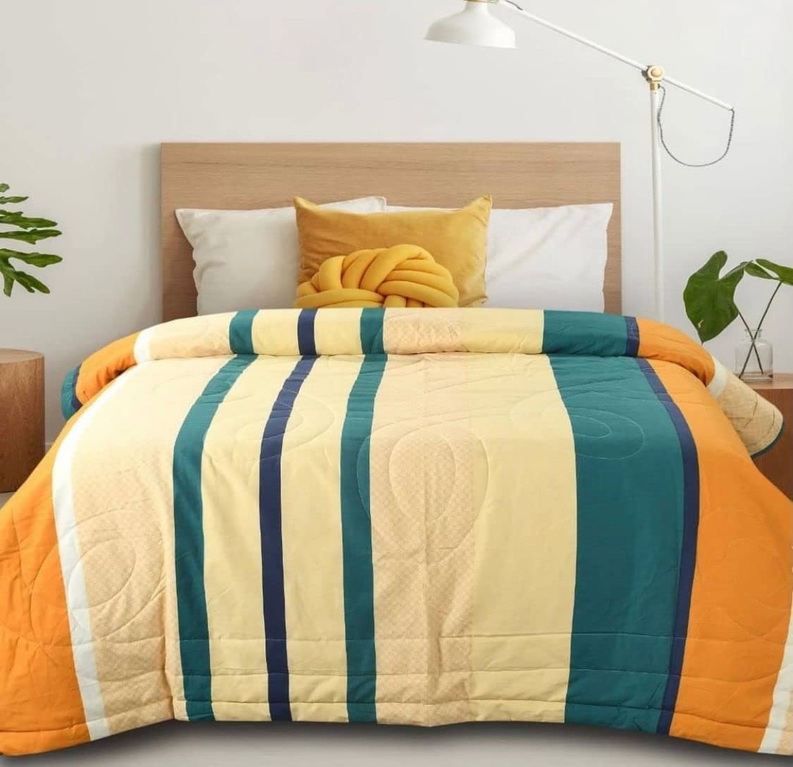 The Home Style Microfiber Reversible Single Bed Ac Comforter Ll Blanket Ll Duvet, 60X90 Inches, 125Gsm Ll For All Weather/Season