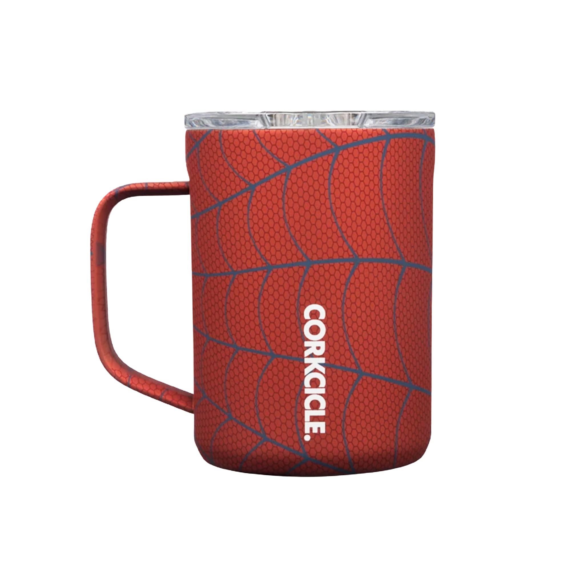 Corkcicle Spider-Man Coffee Mug, Insulated Travel Coffee Cup with Lid, Stainless Steel, Spill Proof for Coffee, Tea, and Hot Coc
