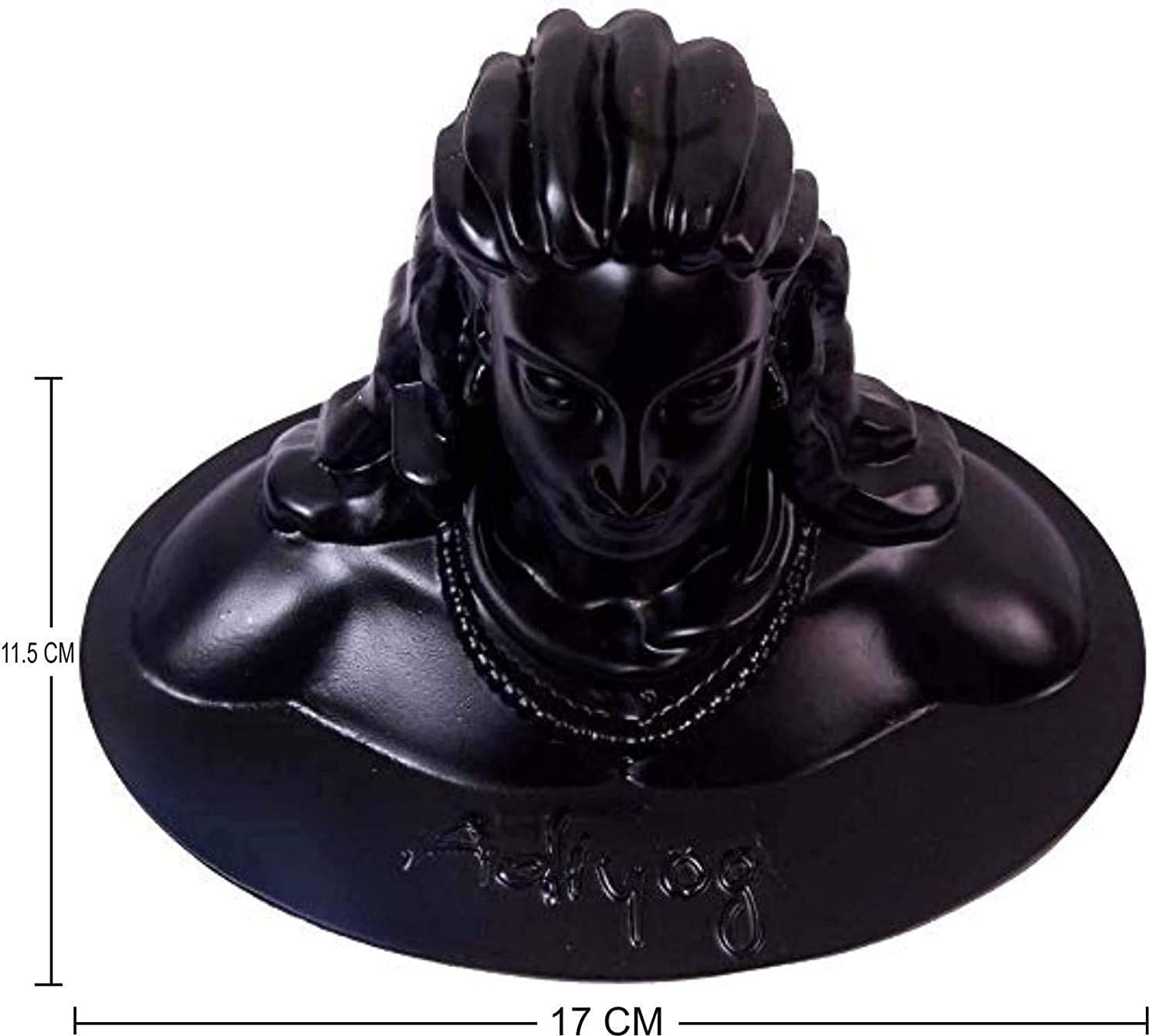 nantan Adiyogi Statue for Car & Home Decor | Handcrafted Resin Figurine | Spiritual Pooja & Gift Item | Shiva Statue | Made in I