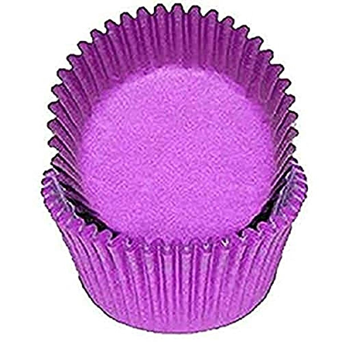 Golda'S Kitchen 100 Count Solid Baking Cups, Standard Sized, Purple