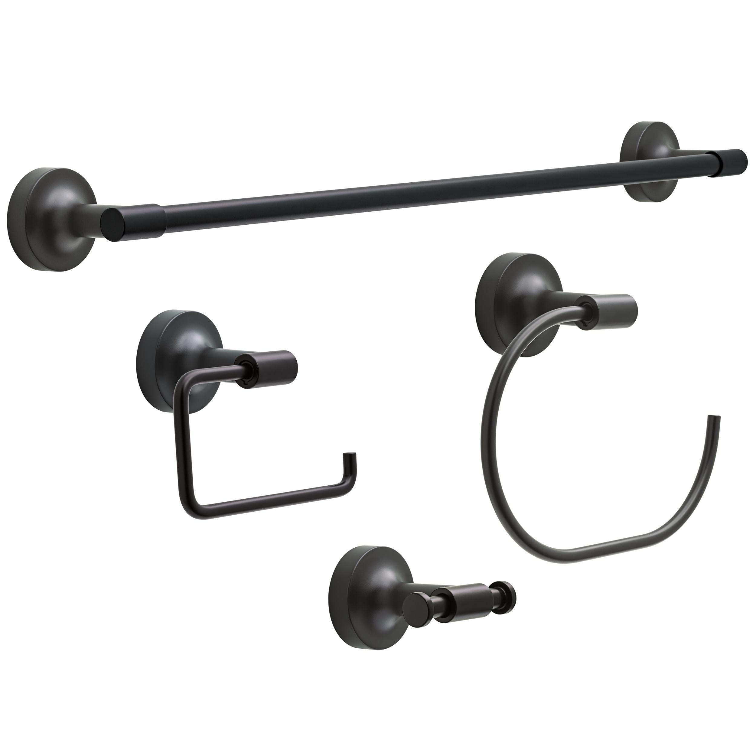 Franklin Brass Voisin 24 Towel Bar Matte Black