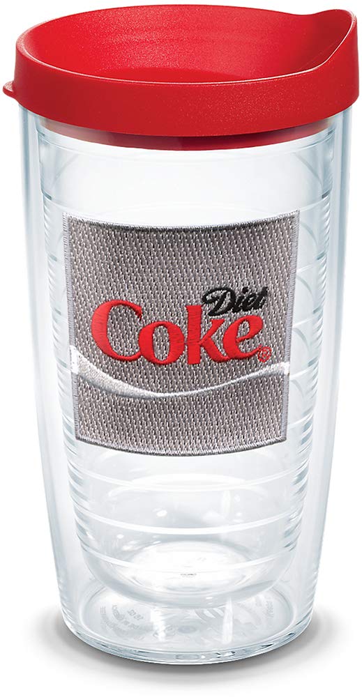 Tervis Coca-Cola - Diet Coke Insulated Tumbler With Emblem And Red Lid, 16Oz, Clear