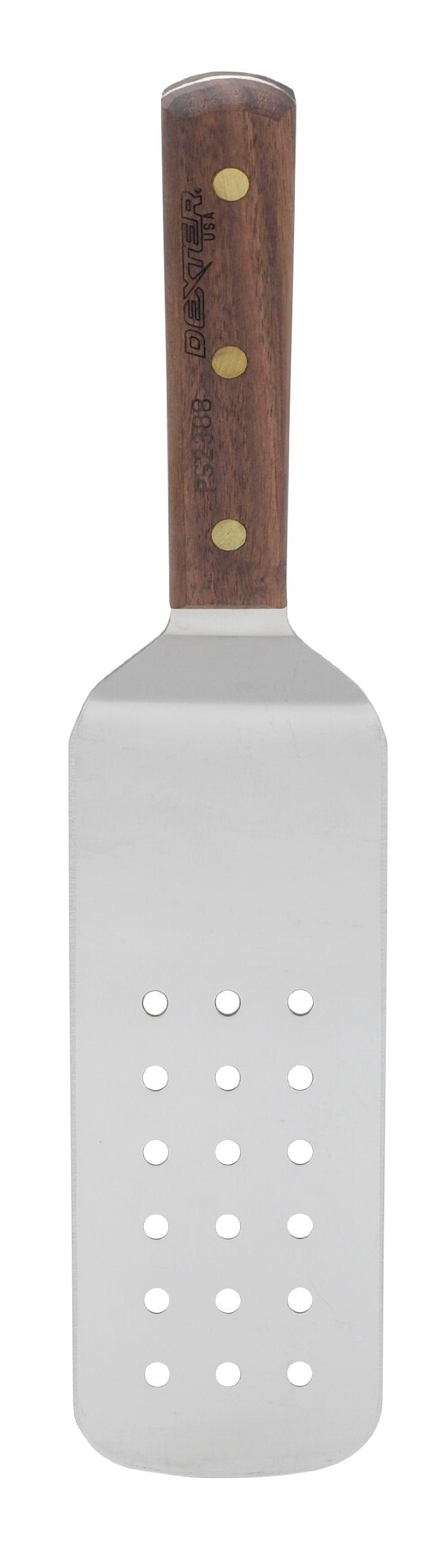 Hic Kitchen Stainless Steel Dexter-Russell Perforated Burger Turner, 8-By-3, Natural