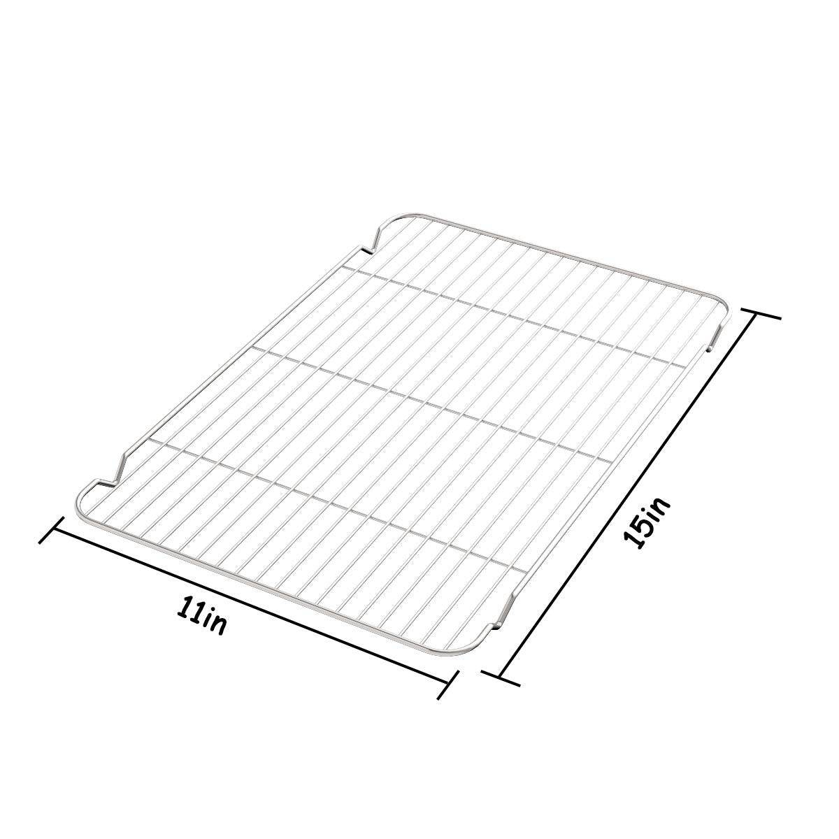 Zacfton Cooling Rack Set Of 3, Baking Rack Stainless Steel Wire Rack For Baking Cooking Roasting Grilling Cooling, 15    X 11