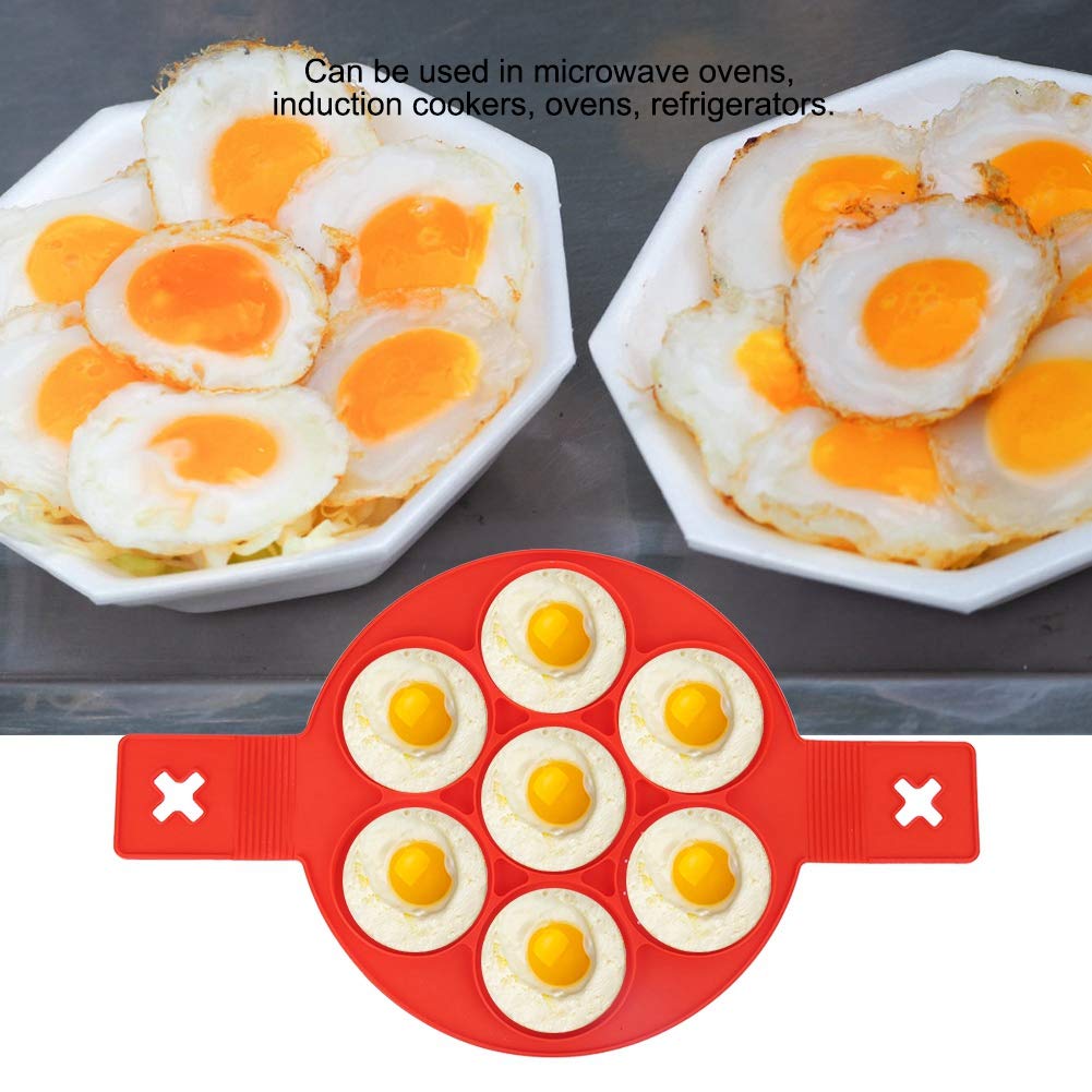 Fdit 2Pcs Silicone Pancake Non-Stick Egg Shaper Frying Pan Maker Accessory Diy Kitchen Utensils