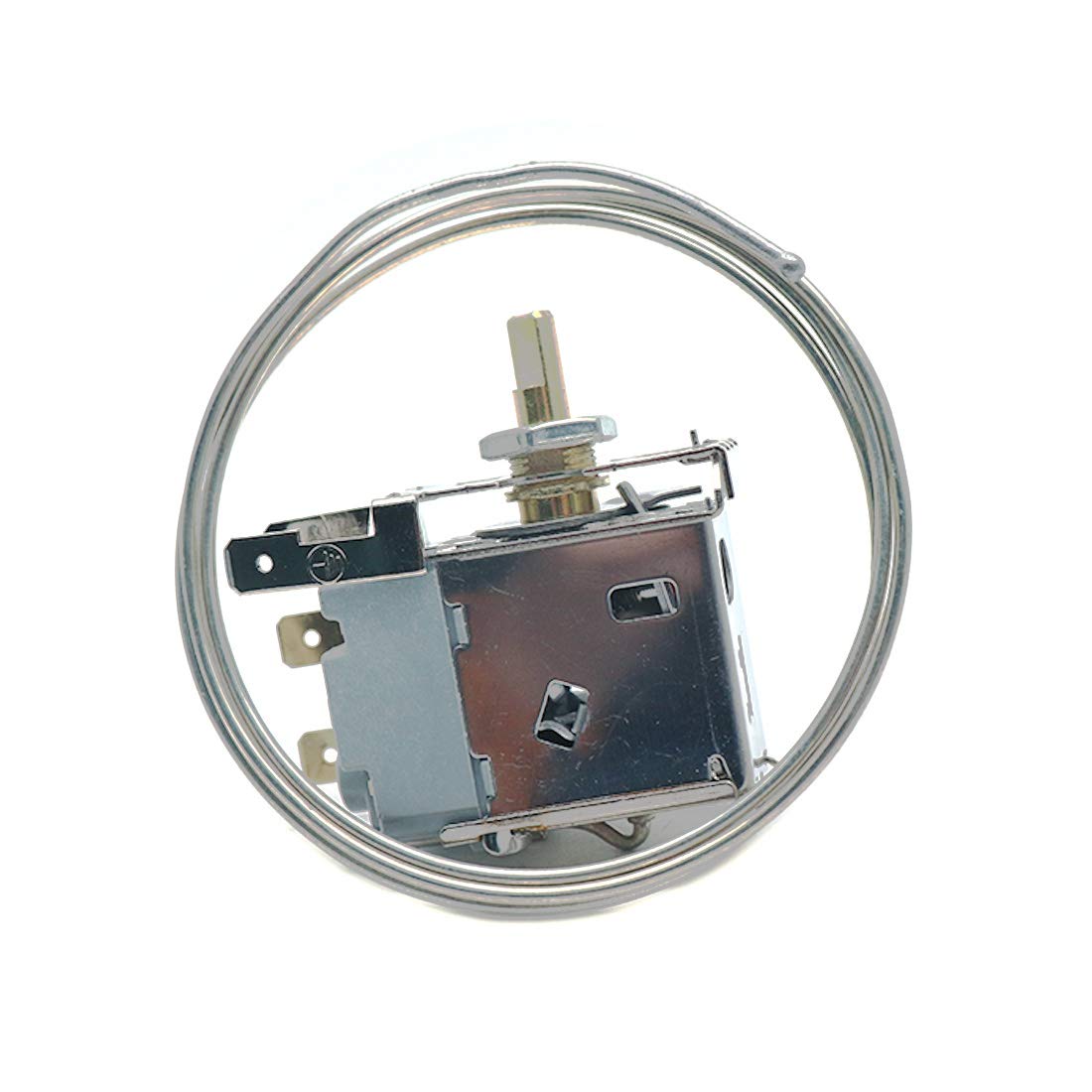 Luomorgo Refrigerator Temp Control Freezer Temperature Control Thermostat 2 Pin With Nut Wpf24-L