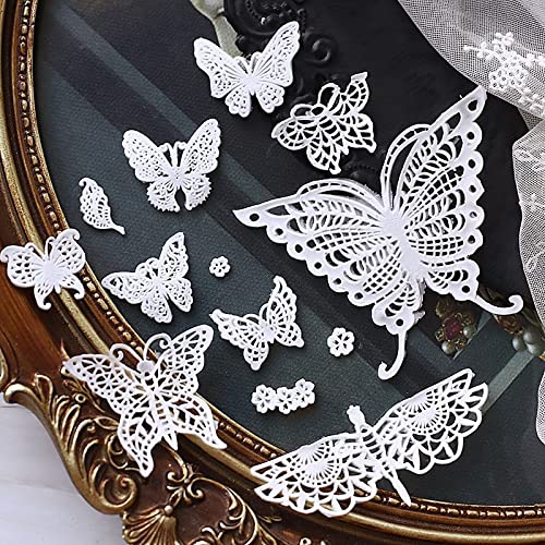 Anyana Sugar Edible Butterfly Dragonfly Lace Cake Silicone Embossing Mat Texture Fondant Impression Lace Mat Decorating Mold Gum