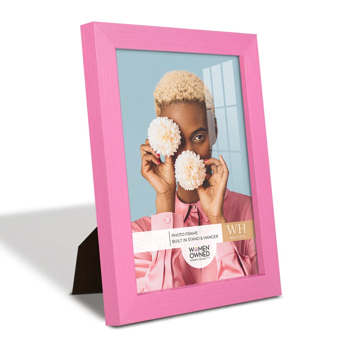 Renditions Gallery 6x8 inch Picture Frame Modern Style Wood Pattern and High Definition Glass Ready for Wall and Tabletop Photo 