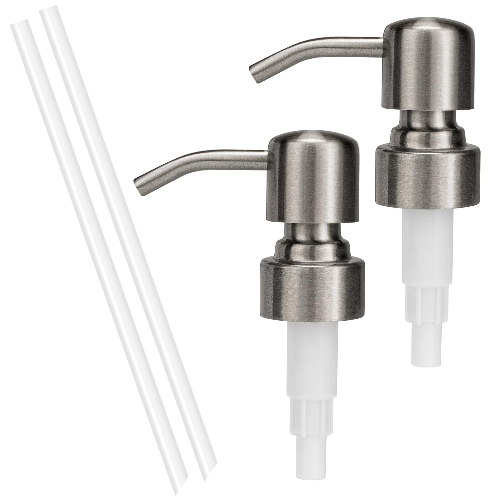304 Stainless Steel Soap Dispenser Pump Replacement for Standard 28/400 Thread Size for Liquid Soap Lotion or Dish Soap Refill D