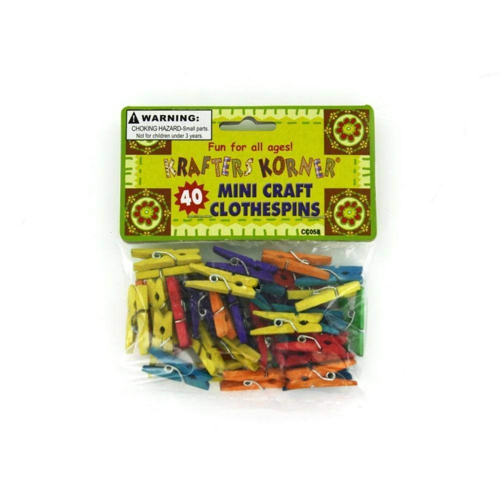Miniature Craft Clothespins